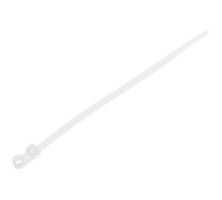 Хомут-стяжка с монтажным отверстием 3.6х150 мм белый (100 шт в уп.) STARFIX