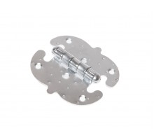 Петля 90 мм фигурная, белый цинк STARFIX