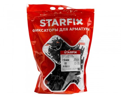 Фиксатор арматуры "Стойка/Стульчик-25" 6-18 (60 шт в дой-паке) STARFIX