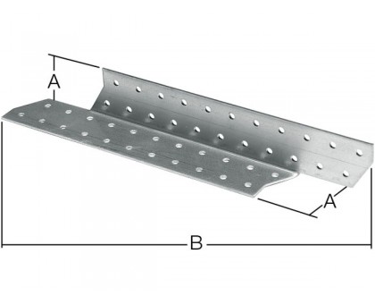 Держатель балки правый 40х210 мм DB R белый цинк STARFIX