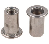 Заклепка резьбовая М8 нерж.сталь (А2), цилиндрический бортик (10 шт в зип-локе) STARFIX