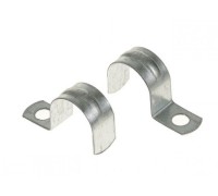 Скоба металлическая однолапковая d 25-26 мм (30шт) Юпитер (ЮПИТЕР)