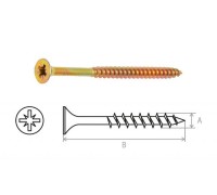 Шуруп универсальный 6.0х90 мм желтый цинк (50 шт в пласт. конт.) STARFIX