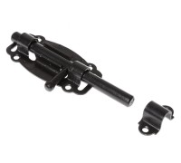 Задвижка дверная 100 мм круглая, оксид. STARFIX