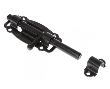 Задвижка дверная 100 мм круглая, оксид. STARFIX