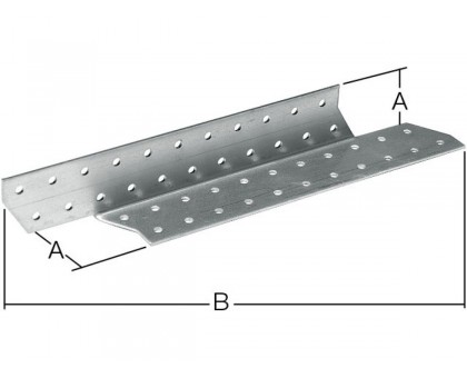 Держатель балки левый 40х210 мм DB L белый цинк STARFIX