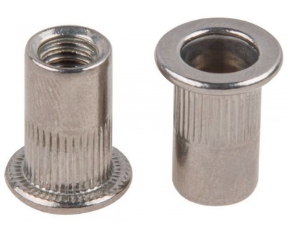 Заклепка резьбовая М5 нерж.сталь (А2), цилиндрический бортик (50 шт в зип-локе) STARFIX