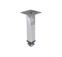 Опора мебельная квадратная d25х100 мм, хром STARFIX