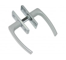 Ручка для теплиц 2-сторон. пласт/серый цинк STARFIX