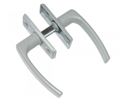 Ручка для теплиц 2-сторон. пласт/серый цинк STARFIX