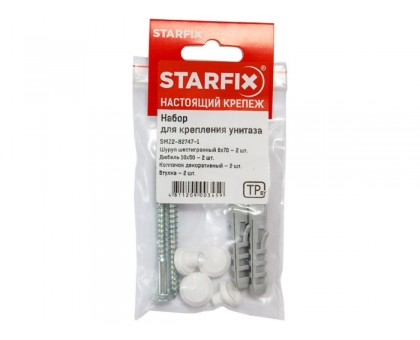 Набор для крепления унитаза 6х70 мм STARFIX
