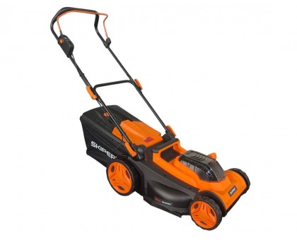 Газонокосилка аккумуляторная SKIPER KW430 (43см, бесщёт.двиг, мульчирование, 2акк*21В*4А/ч)