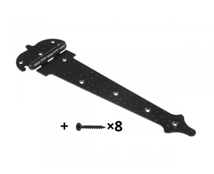 Петля-стрела 300 мм фигурная, черн.мат. STARFIX