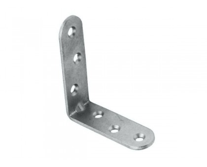 Кронштейн мебельный 80х80 мм, белый цинк STARFIX