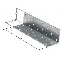 Уголок крепежный равносторонний 50х60х60 мм KUR белый цинк STARFIX