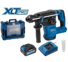 Аккум. перфоратор BULL CBH 1826 Xcase, XLTpro, БЕСЩЕТ., 18 В, 2.6 Дж, 26 мм, 1x4 А*ч, з/у