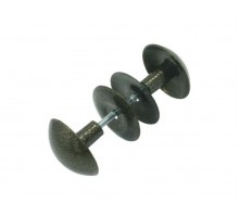 Ручка-кнопка алюминиевая пол. бронза STARFIX