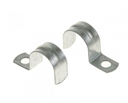 Скоба металлическая однолапковая d 19-20 мм (10шт) Юпитер (ЮПИТЕР)