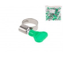 Хомут червячный с ключом "бабочка" 16-25 мм, нерж.сталь W2 (50 шт в пакете) STARFIX