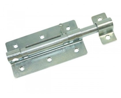 Задвижка дверная 120 мм ЗД-09, белый цинк STARFIX