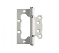 Петля 100 мм универсальная неврезная, белая (20 шт в коробе) STARFIX (неразъемная)