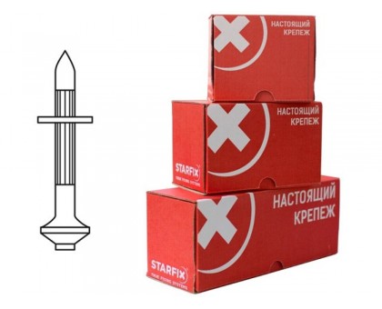 Дюбель-гвоздь для монт. пистолета 4.5х60 мм (1 кг в карт.уп.) STARFIX