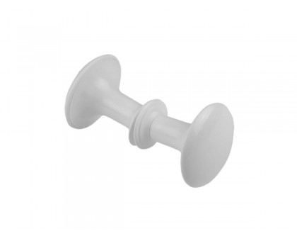 Ручка-кнопка пластмас. белая STARFIX