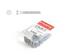 Конфирмат 6.3х50 мм с внутр. шестигр. (30 шт в пласт. конт.) STARFIX