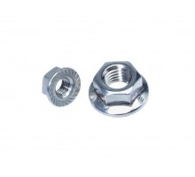 Гайка М10 с фланцем, цинк, DIN 6923 (50 шт в пласт. конт.) STARFIX