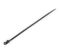 Хомут-стяжка с монтажным отверстием 4.8х160 мм черный (100 шт в уп.) STARFIX