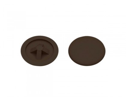 Заглушка под отверстие, декоративная 16 мм темно-коричневая (1000 шт в пакете) STARFIX