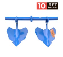 Окучник SKIPER ОР-1-01 2-х рядный (с круглой стойкой и балкой "ромб") для мотоблока МТЗ. Полимер.