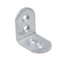 Уголок мебельный 17х25х25 мм белый цинк (100 шт в карт. уп.) STARFIX