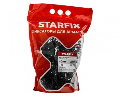 Фиксатор арматуры "Звездочка-40" 6-20 усиленный (20 шт в дой-паке) STARFIX