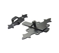 Задвижка дверная 140 мм Классика, черн.мат. STARFIX