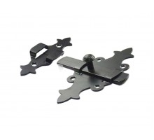 Задвижка дверная 140 мм Классика, черн.мат. STARFIX