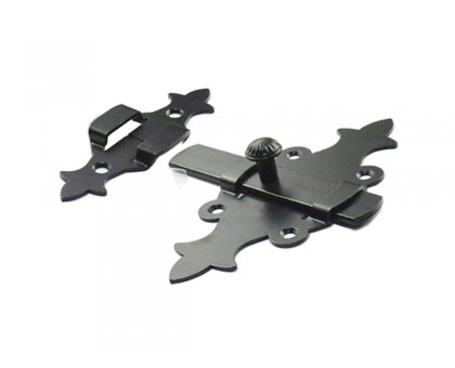 Задвижка дверная 140 мм Классика, черн.мат. STARFIX