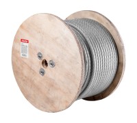 Трос стальной в ПВХ М12(10) DIN 3055 (бухта 100 м) STARFIX