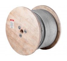 Трос стальной в ПВХ М12(10) DIN 3055 (бухта 100 м) STARFIX