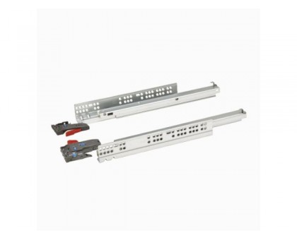 Направляющая шариковая скрытого типа 450 мм Clip-on полного выдв. с доводчиком 2 шт STARFIX