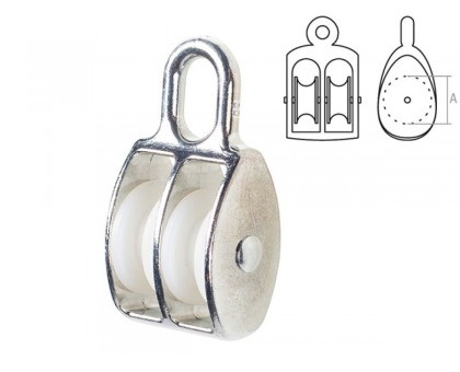 Блок двойной нейлон 15 мм STARFIX