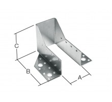 Опора бруса раскрытая 51х105х76 мм OBR Z белый цинк STARFIX