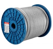 Трос стальной в ПВХ М8(6) DIN 3055 (бухта 100 м) STARFIX