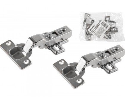 Петля полунакладная с доводчиком Clip-on (2 шт в пакете) STARFIX