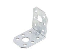 Уголок крепежный усиленный 35х50х50 мм С 2.0 мм белый цинк STARFIX