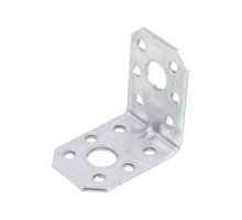 Уголок крепежный усиленный 35х50х50 мм С 2.0 мм белый цинк STARFIX