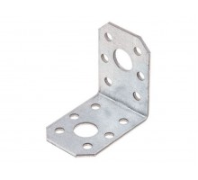 Уголок крепежный 35х50х50 мм С 2.0 мм белый цинк STARFIX