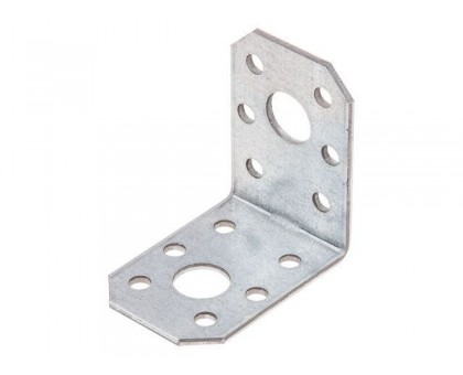 Уголок крепежный 35х50х50 мм С 2.0 мм белый цинк STARFIX