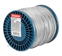 Трос стальной, оцинк. М2 DIN 3055 (бухта 200 м) STARFIX