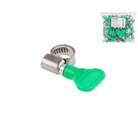 Хомут червячный с ключом "бабочка" 8-12 мм, нерж.сталь W2 (50 шт в пакете) STARFIX